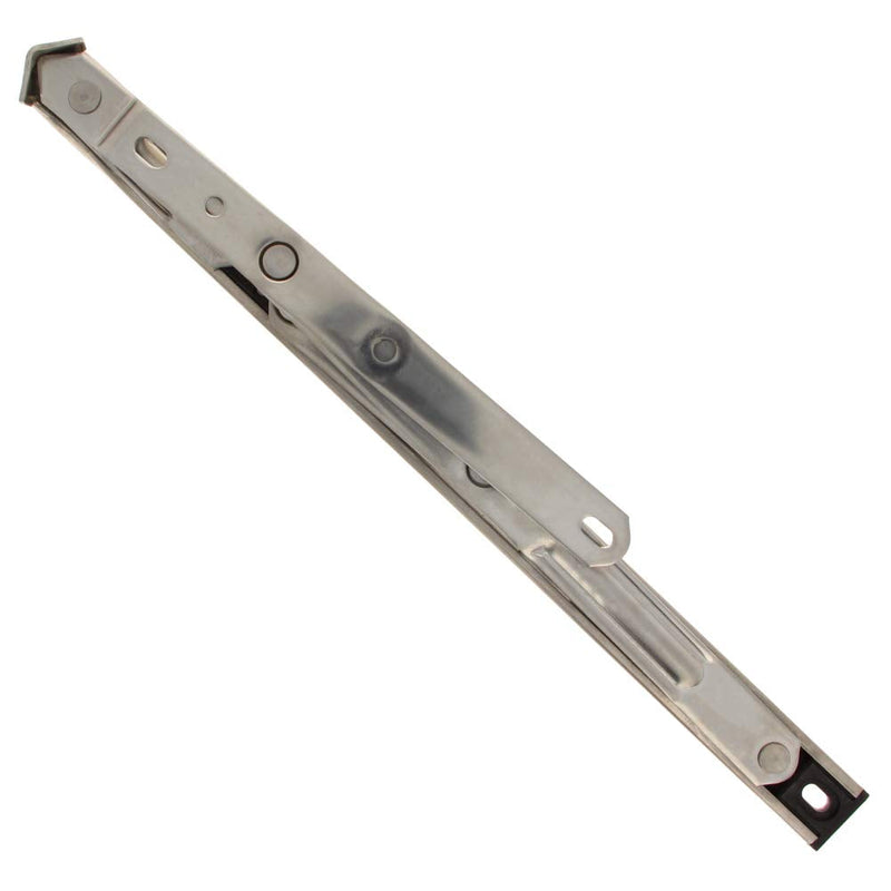 MroMax 12 Inch Square Slot Casement/Hanging Window Hinge and 202 Stainless Steel Silver Tone 1PCS