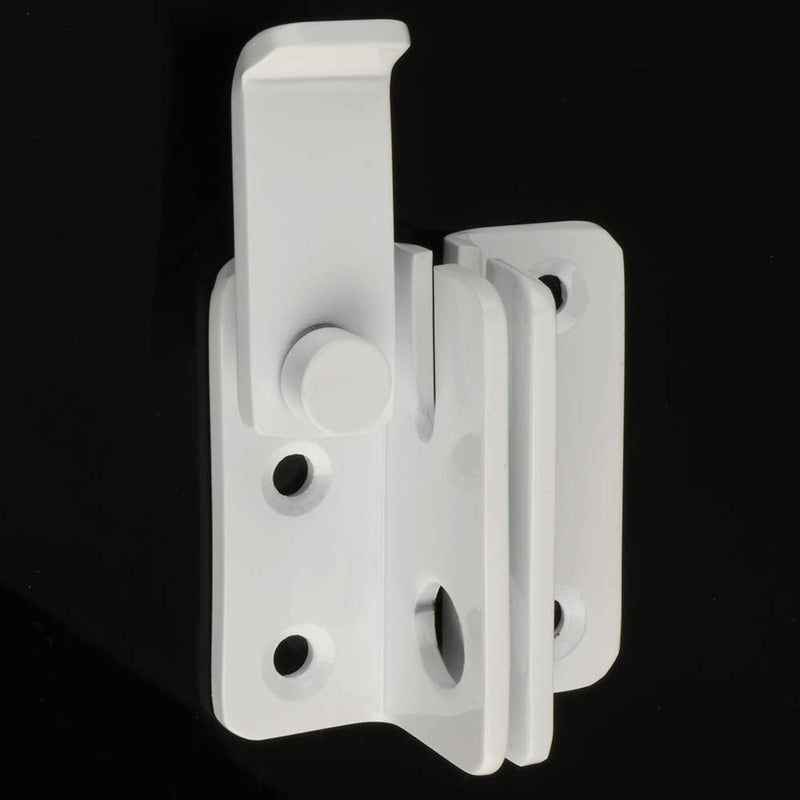 [AUSTRALIA] - Alise 2 Pcs Flip Latch Gate Latches Slide Bolt Latch Safety Door Lock Catch,MS3005W-2P Stainless Steel White Finish Large Size 