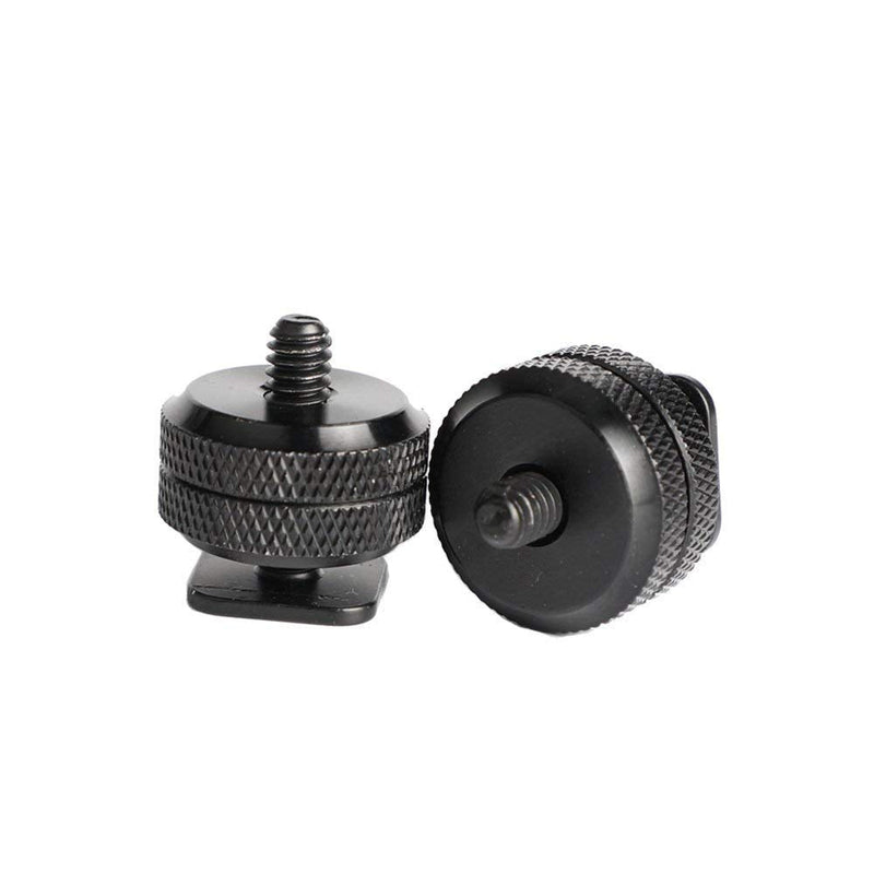 SLOW DOLPHIN 1/4 Inch Hot Shoe Mount Adapter Tripod Screw for DSLR Camera Rig(4Packs)