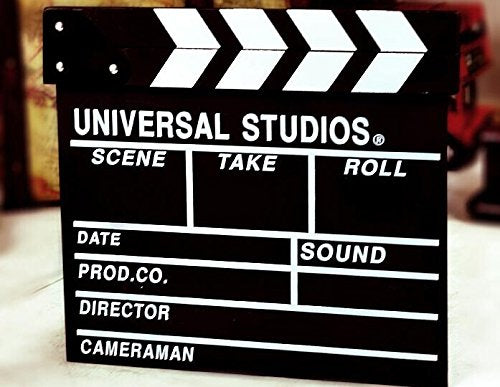 Bamboo's Grocery Director's Film Board, Movie Slateboard Clapper, 11.8 x 10.6 Inches, Black