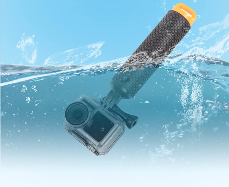 YonGoo Waterproof Floating Hand Grip Compatible with Gopro Hero 9 8 7 6 5 Max Session 4 3+, Handle Mount Accessories for Fusion, DJI Osmo Action Cameras, Yellow