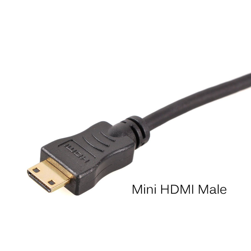 UCEC 11.81"/30cm Coiled Micro HDMI to Mini HDMI Cable for Atomos Ninja Star Tablets Cameras Micro to Mini