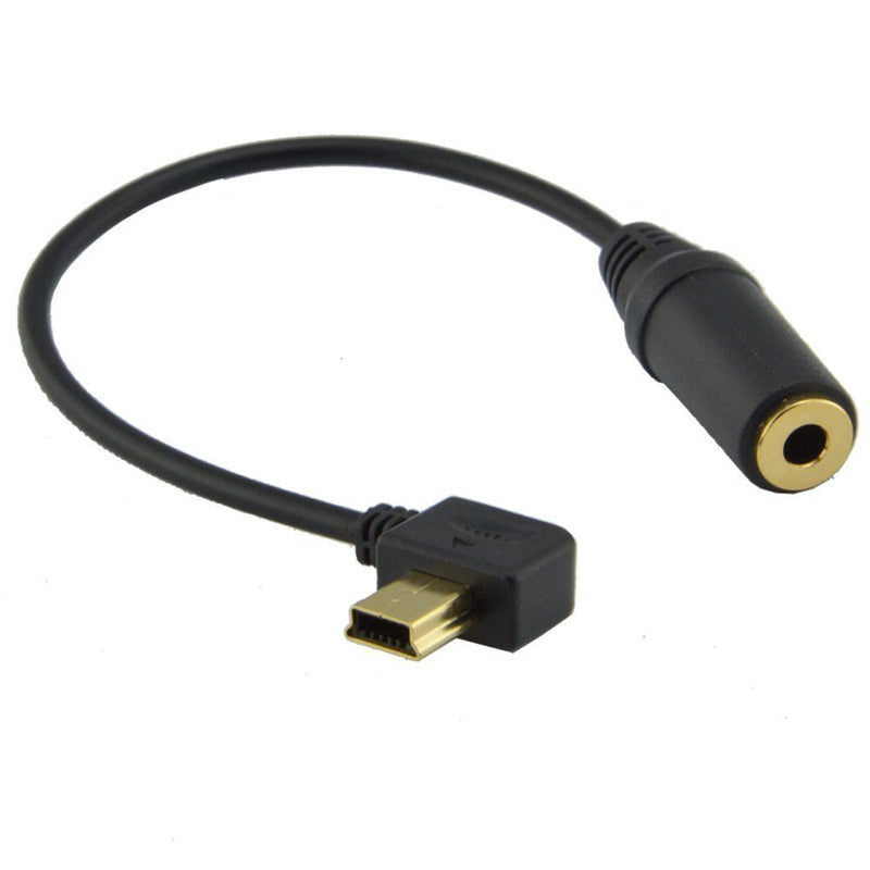 3.5mm Microphone Adapter Cable for GoPro HERO3 HERO3+ HERO4 and Other Mini USB 10Pin Port Camera,Gold Plating Interface Port for Stereo Recording and Internal Circuit Board,