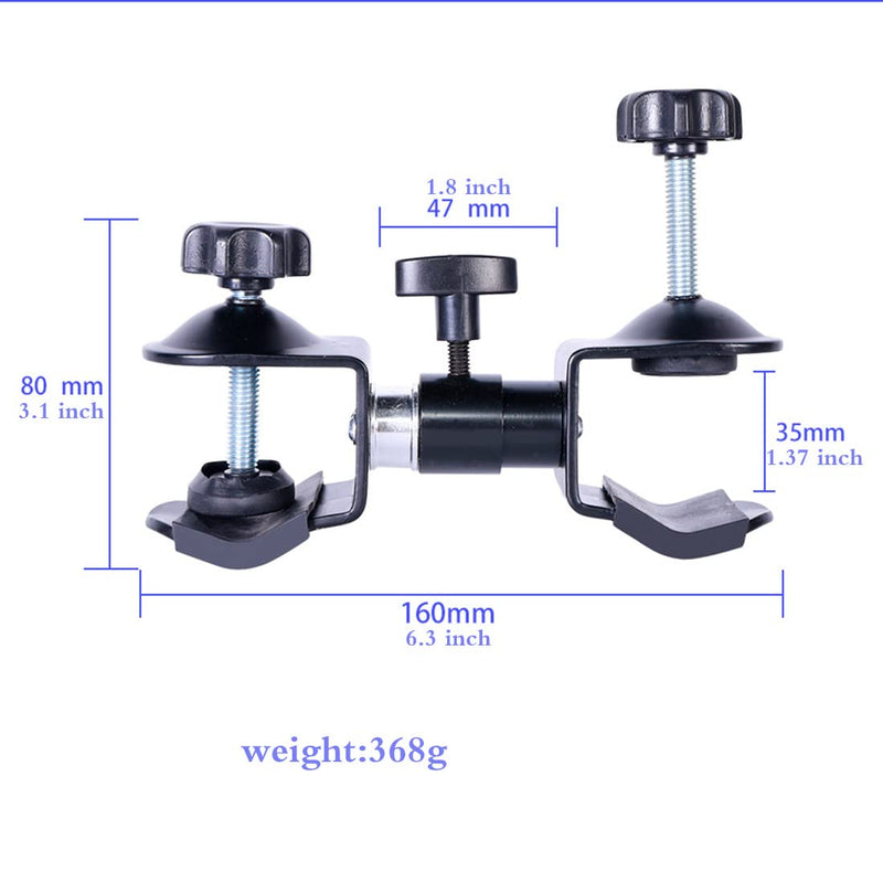 Metal Tripod Umbrella Holder, Outdoor Camera Clamp Outdoor Tripod Umbrella Holder Metal Clip Bracket Stand Clamp Photography Accessory(Metal Clip Not Plastic Clip)