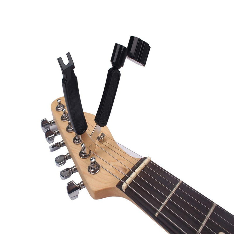 Pili-Paradise Guitar String Winder Cutter and Bridge Pin Puller, Guitar Repair Tool Functional 3 in 1 with Copper Picks