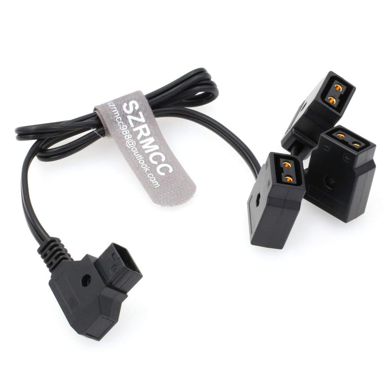 SZRMCC D-Tap Male to 3 D-Tap Female Multi Hub Splitter PowerTap Cable for Anton Bauer V-Mount Gold Mount Batteries