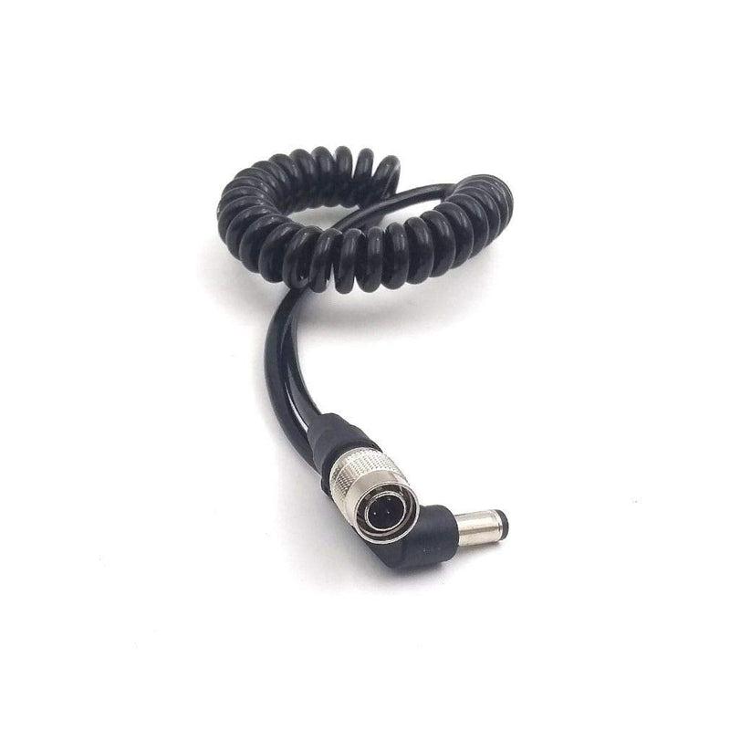 Ebonyphote Coiled DC 2.5mm to 4-Pin Hirose Cable for Sound Devices 688 644 633 Zoom F8