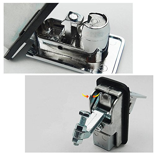 Compression Latches Black Cupboard Door Knob Latch Lock for RV Camper Trailer MotorHome Caravan Boat Size L Size L Black