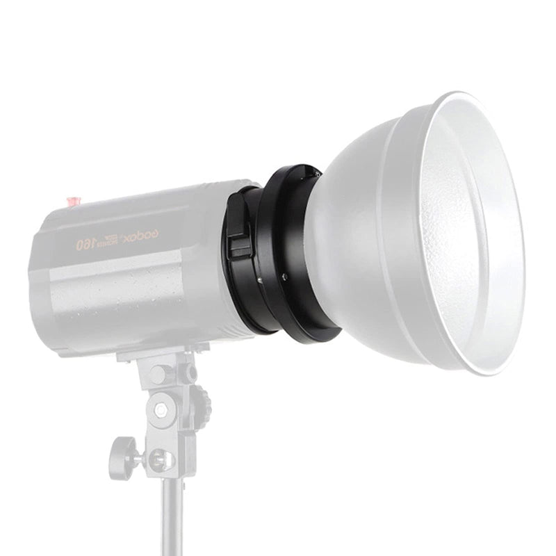 Godox 98mm Mount to Bowens Mounts Speedring Adapter for Godox K150A K180A 250SDI 300SDI E300W E250W Mini 120W/160W/200W 250DI 300DI,Neewer 250W 300W Studio Flash