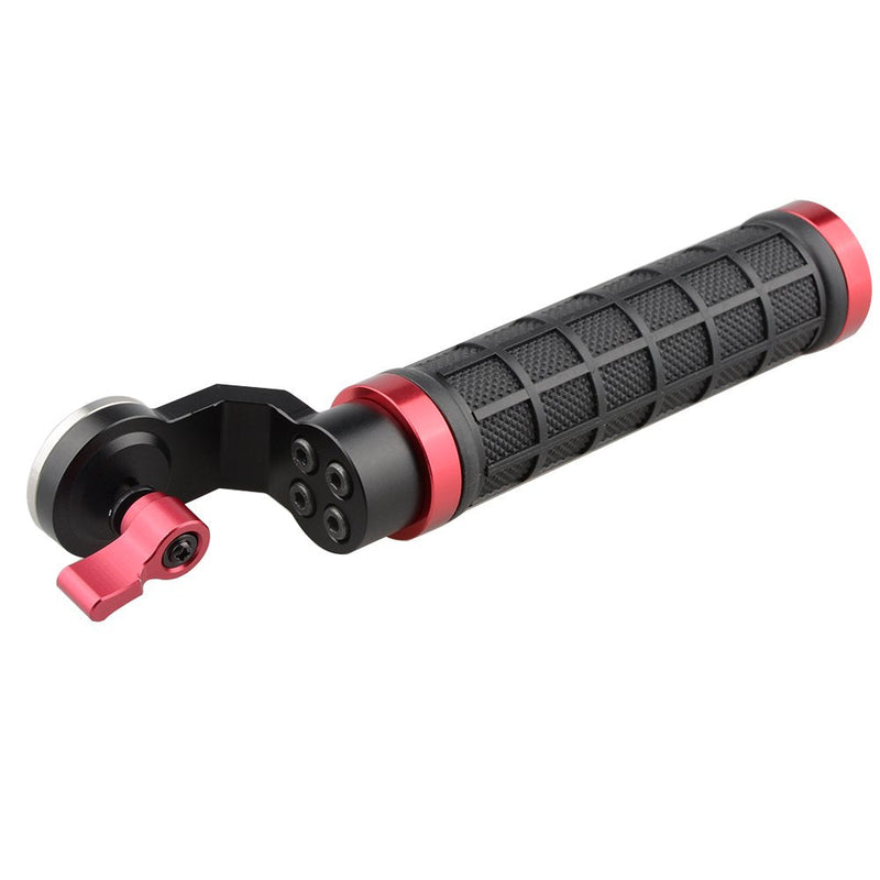 CAMVATE Aluminum Rosette Rubber Handle Grip for Rosette Standard Accessory(Red,M6 Thread,31.8 mm) - 1445 Red
