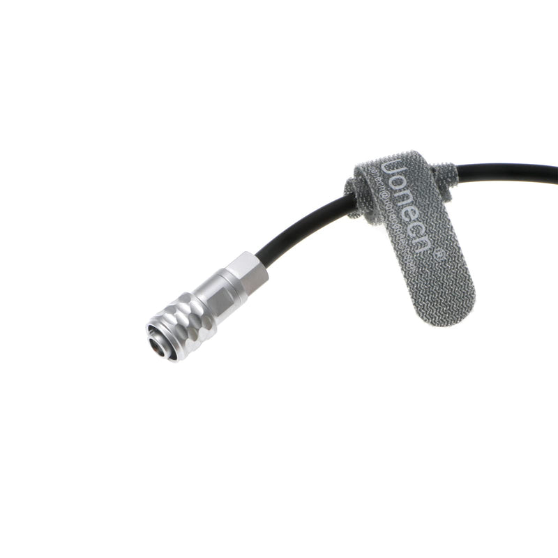 Uonecn Weipu 2 Pin Female to Right Angle DC Power Cable for Blackmagic Pocket Cinema Camera 4K Gold Mount V Mount Battery Cord 24''