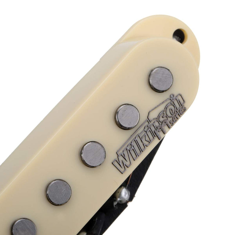 Wilkinson M Series High Output Alnico 5 Strat Single Coil Middle Pickup for Stratocaster Electric Guitar, Cream