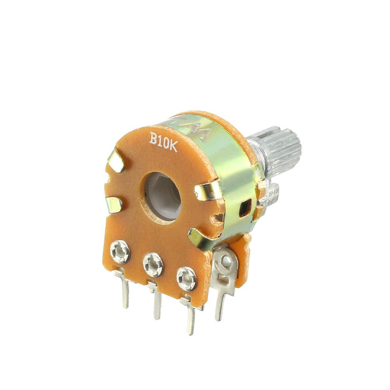 uxcell WH148 10K Ohm Variable Resistors Dual Turn Rotary Carbon Film Taper Potentiometer 5pcs