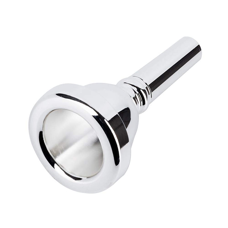 EastRock Trombone Mouthpiece,Silver Plated Trombone Mouthpiece 12C,Gift for Trombone Players JDTM-12C