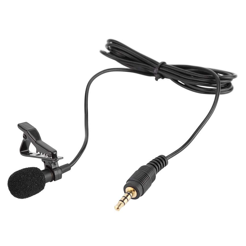 [AUSTRALIA] - Clip-on Microphone,3.5mm Male Lapel Condenser Hands Free Mic Compatible with iPhone iPad Anroid Windows 