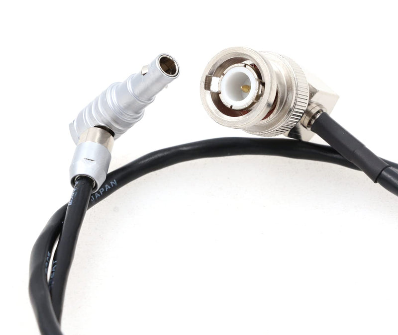 ZBLZGP Time Code Adapter Cable for Red Epic Scarlet Right Angle BNC Male to Right Angle 00B 4 Pin Male Nor1438 Cable elbow 4 pin