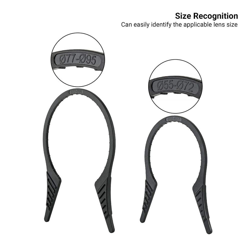 [AUSTRALIA] - 2 Packs Camera Lens Filter Wrench Kit, CPL UV ND Filter Removal Wrench Tool Set, Fit 55mm-72mm 77mm-95mm Lens Thread for Canon Nikon Sony Fujifilm Olympus Panasonic and Other Camera 