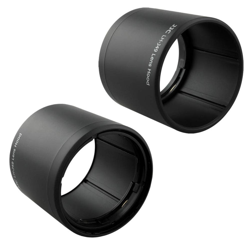 JJC Reversible Lens Hood Shade Tube for Olympus M.ZUIKO Digital ED 60mm f2.8 Macro Lens Replaces Olympus LH-49 Lens Hood