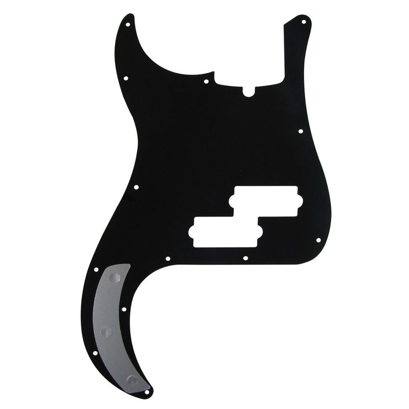 IKN 3Ply Black 13 Hole P Bass Pickguard Scratch Plate Pick Guard for 4 String American/Mexican Standard Precision Bass Part