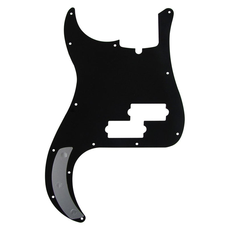 IKN 1Ply Black 13 Hole P Bass Pickguard Scratch Plate Pick Guard for 4 String American/Mexican Standard Precision Bass Part