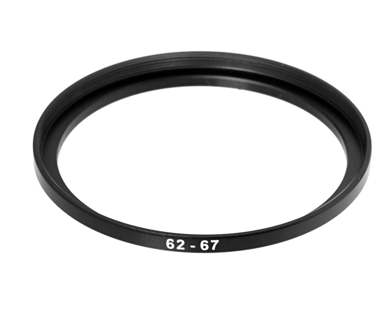 (2 Packs) 62-67MM Step-Up Ring Adapter, 62mm to 67mm Step Up Filter Ring, 62mm Male 67mm Female Stepping Up Ring for DSLR Camera Lens and ND UV CPL Infrared Filters