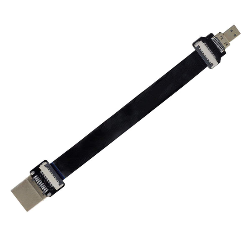 Xiwai CYFPV HDMI Male to Micro HDMI Male Extension FPC Flat Cable 1080P for FPV HDTV Multicopter Aerial Photography (0.8m) 80CM