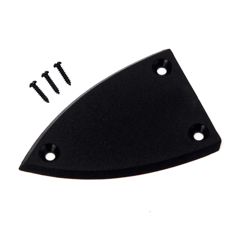 Healifty Guitar Truss Rod Cover 3 Holes Triangle Plastic Truss Rod Cover for Electrical Guitar Bass Replacement Parts 2pcs