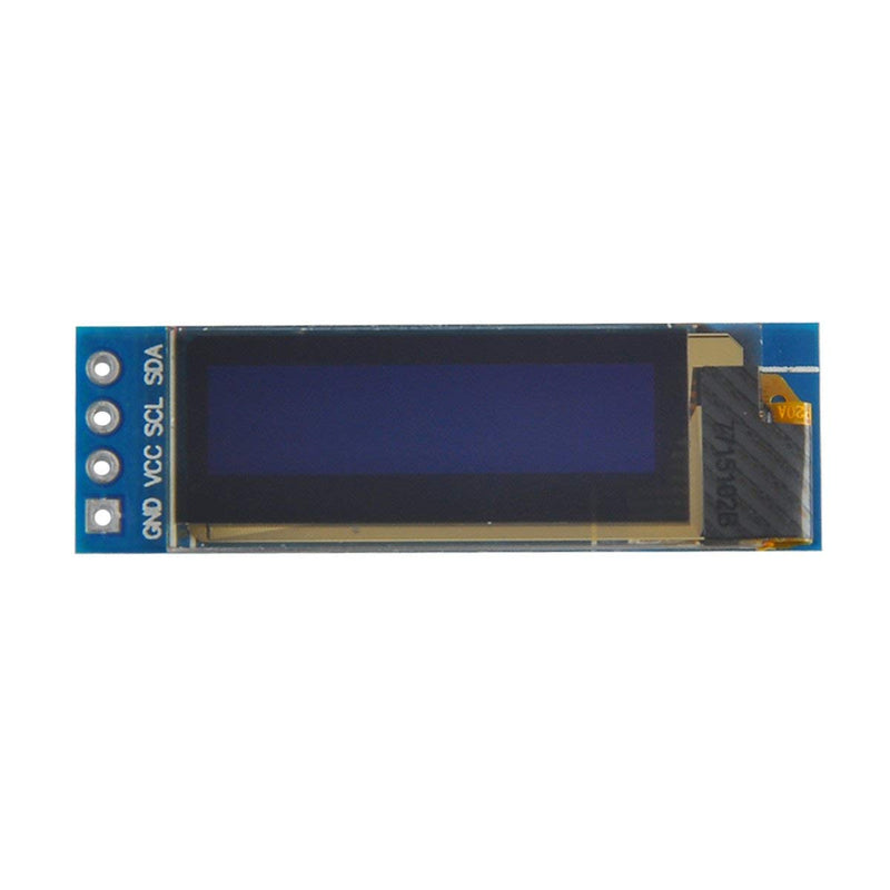 MakerFocus 2pcs I2C OLED Display Module 0.91 Inch I2C SSD1306 OLED Display Module Blue I2C OLED Screen Driver DC 3.3V~5V for Ar duino