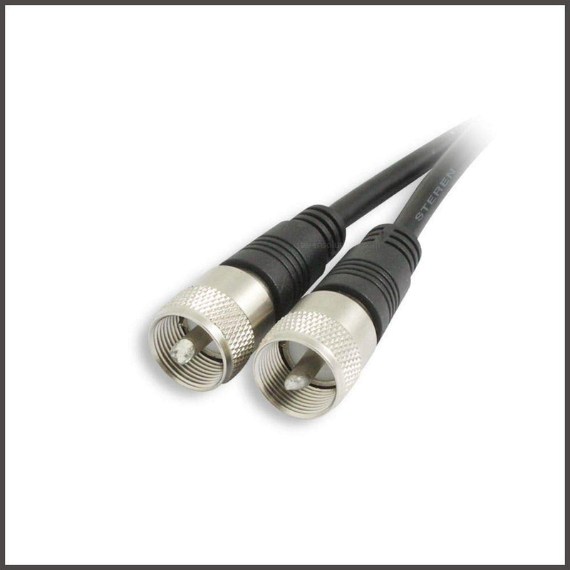 [AUSTRALIA] - Coax Cable - Coaxial Cable Connector - Antenna Cable - RG8X Coax Connector - Coax Cable Connector - UHF Antenna Cable - Male to Male Cable - RG8X Coaxial Cable 6ft - 1.8 M - 3 Pack - STEREN 205-706-3 6 Feet - 3 Pack 