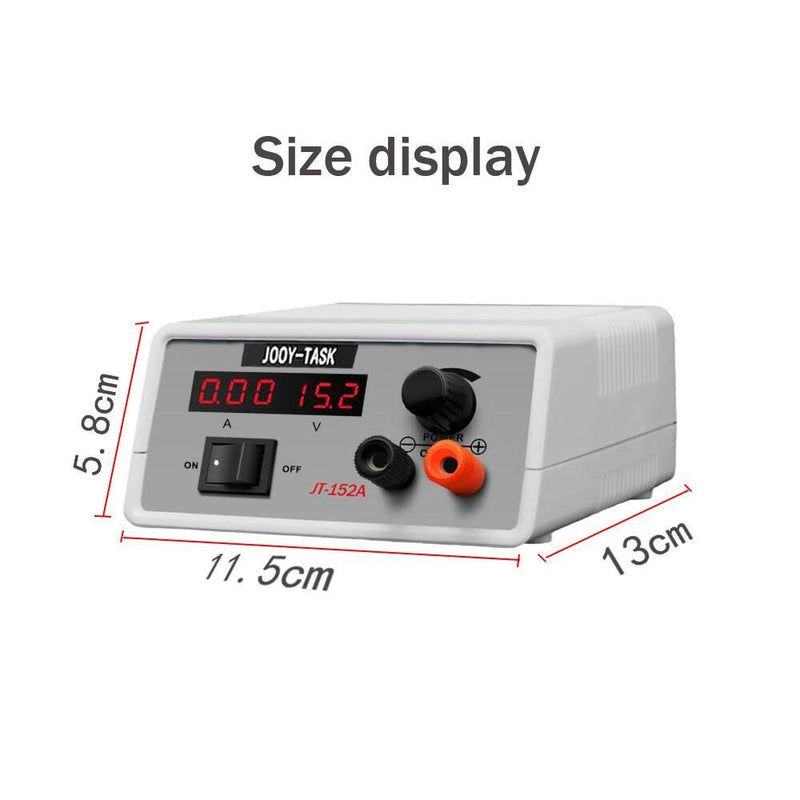 [AUSTRALIA] - JOOY-TASK DC Power Supply Variable &Small DC Power Supply (1.5~15V,2A) -Adjustable DC Regulated Bench Power Supply(Input Voltage 90V~253V AC) 