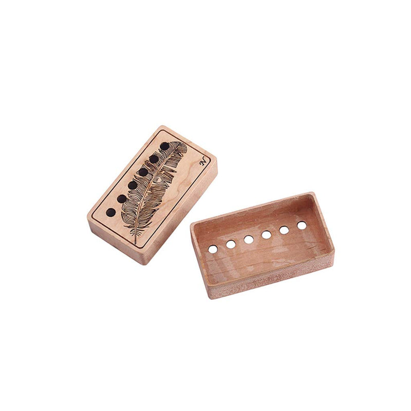 Alnicov 52mm Maple Humbucker Guitar Pickup Covers for Electric Guitar Bridge(2 Pieces)