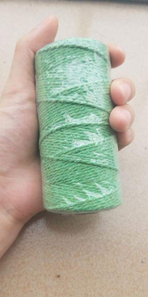 (100 Yards/1.5mm/19 Colors Optional) Cotton Baker Twine DIY Craft Macramé Natural Cotton Rope Craft Making Knitting String Rope DIY Wedding Decor Supply Christmas Wrapping (Yellow) yellow