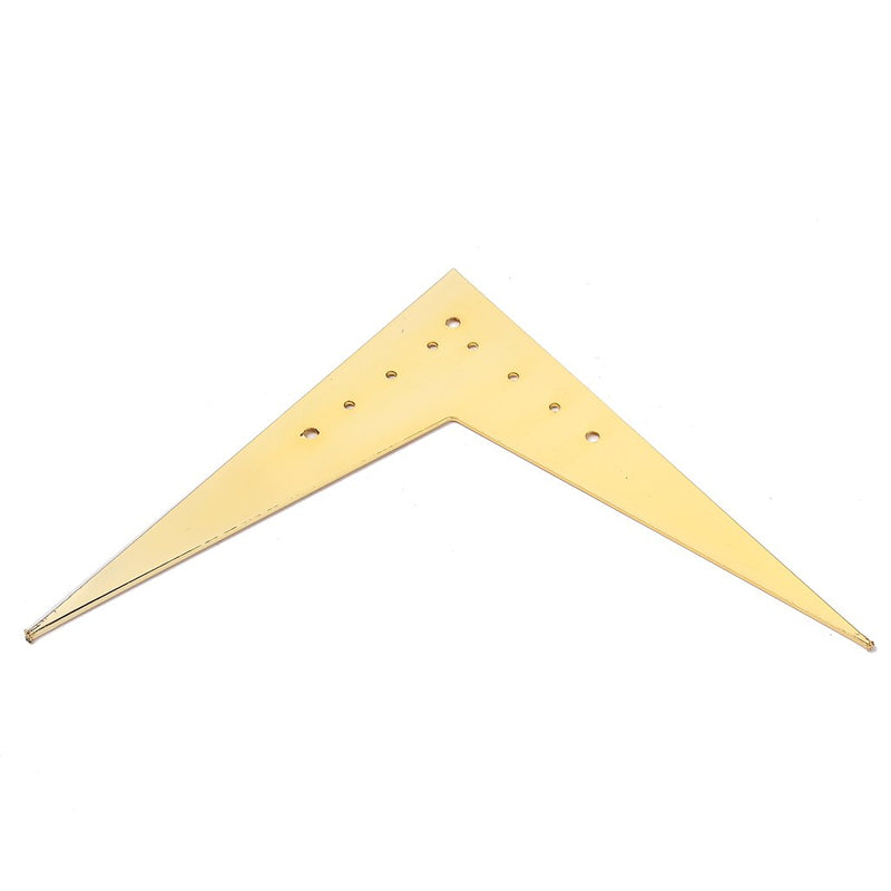 Alnicov Large 6-String Flying V-Style Guitar Bridge Tailpiece Compatible For Flying V Guitar Parts Accessories (Gold)