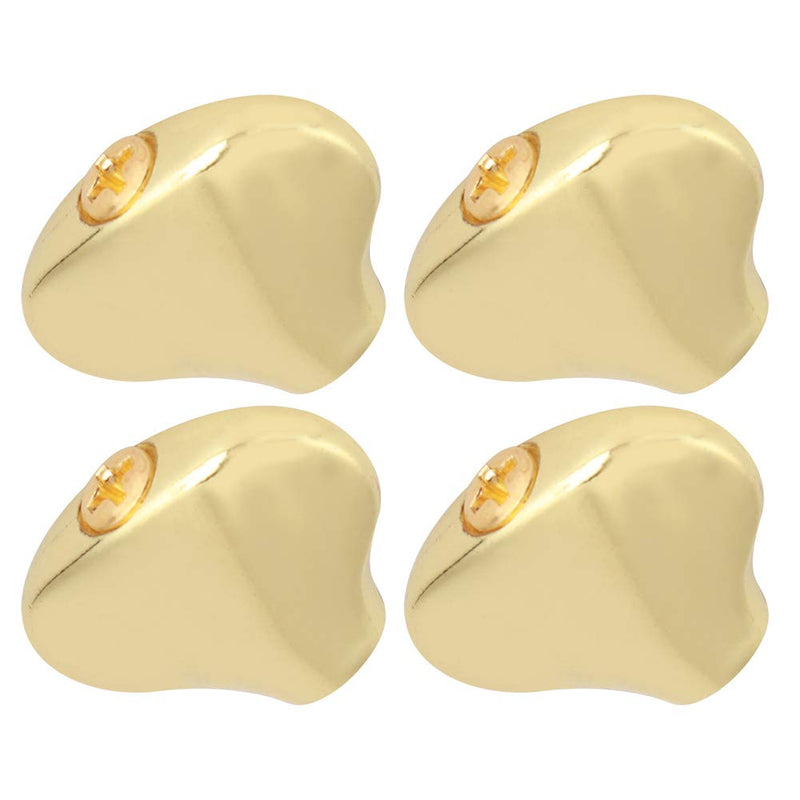 Tuning Peg Cap, Metal Tuning Peg Cap Ukulele Tuning Knob Handle Small Fish Tail Shape Guitar Shaft Buckle(Gold) Gold