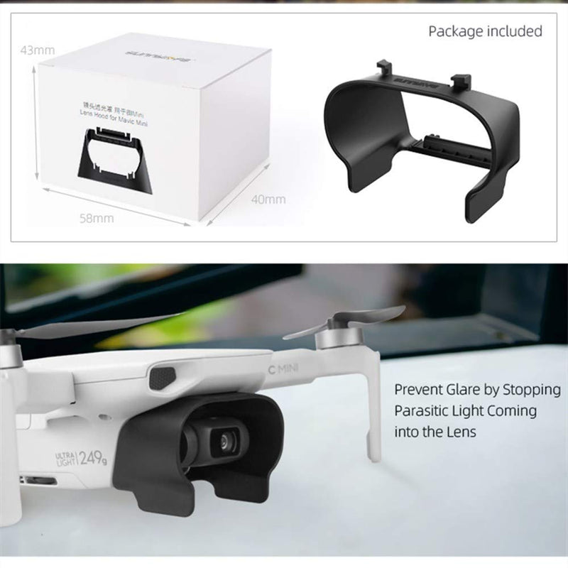 Mavic Mini Anti-Glare Camera Protector Hood, Lens Cover Guard for DJI Mavic Mini/Mavic Mini 2 Anti-Glare Hood