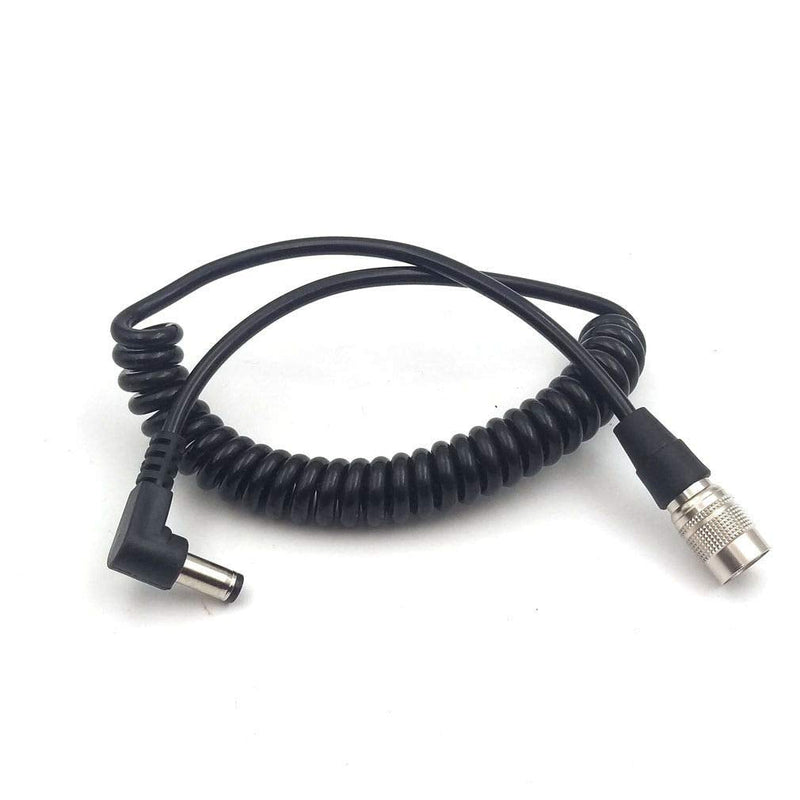 Ebonyphote Coiled DC 2.5mm to 4-Pin Hirose Cable for Sound Devices 688 644 633 Zoom F8