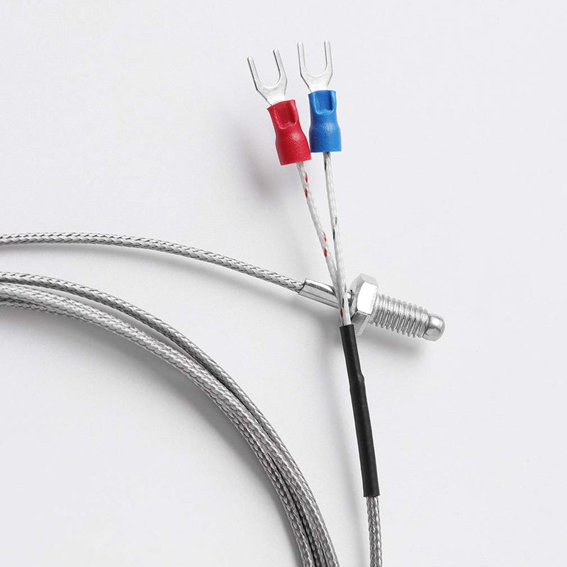 [AUSTRALIA] - HiLetgo 5pcs K Type Temperature Sensor Temperature Probes M6 Screw Thermocouple Stainless Steel Probe Length 1M 