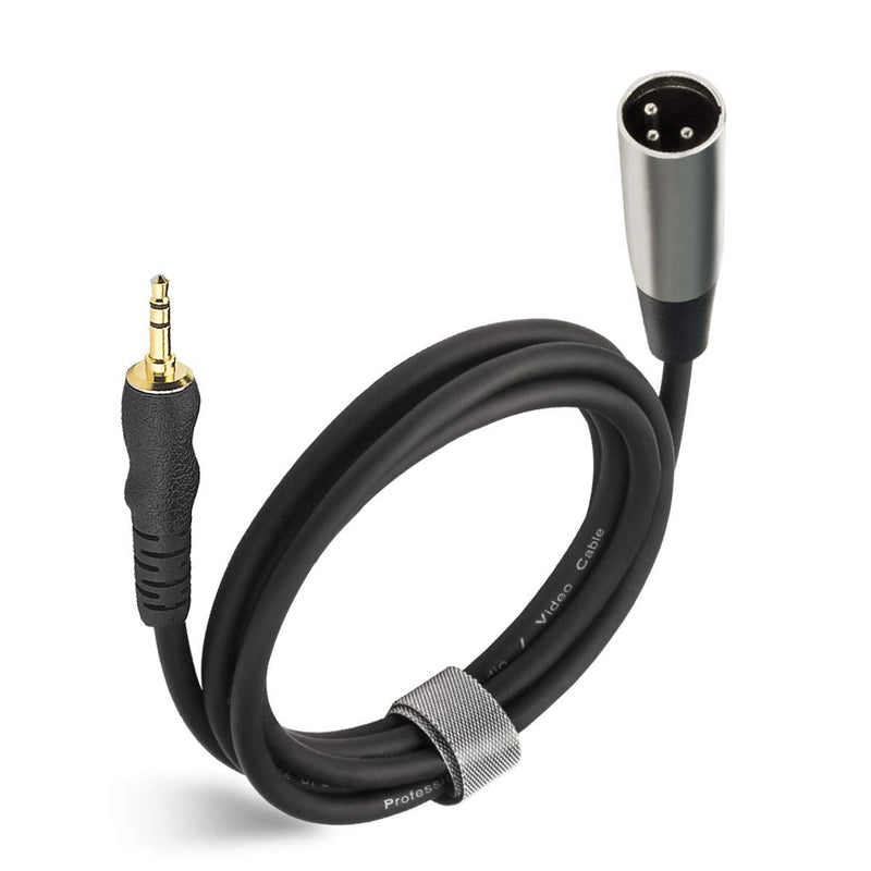 [AUSTRALIA] - 3.5mm to XLR Cable 6Ft，XLR Male to 3.5mm 1/8 Inch （Gold-Plated ） Male Stereo Microphone Cord -2M XLR Male 