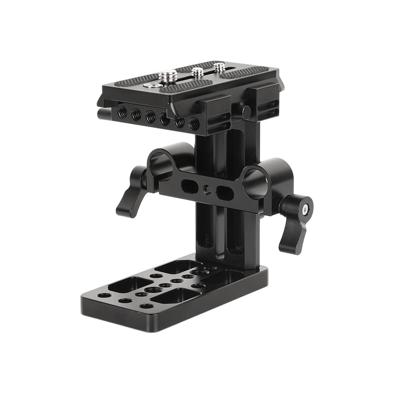 [AUSTRALIA] - CAMVATE Quick Release Plate with Up-and-Down Adjustable 15mm Rail Block for Shoulder Mount Rig - 2649 