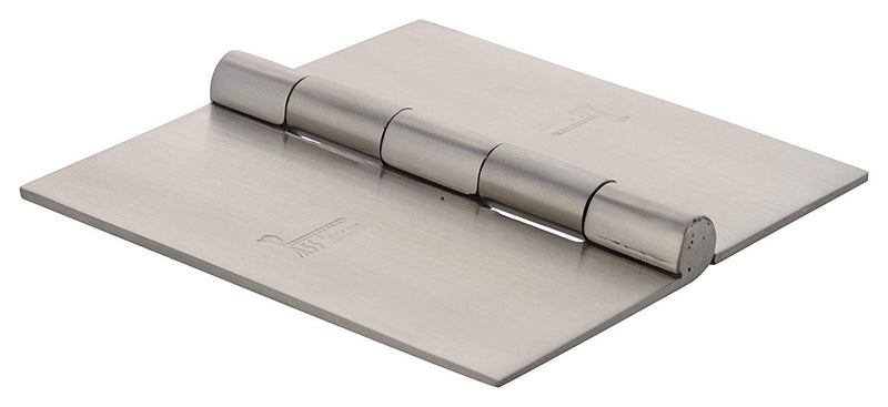 s siskcon Stainless Steel Weld ON Hinge,4''X4'',Satin Finish,Hgs-404025-32D Door Hinges 2 Pack (Welding) Heavy Duty.(Set of 2Pcs),Spun Heads - Pack of 1