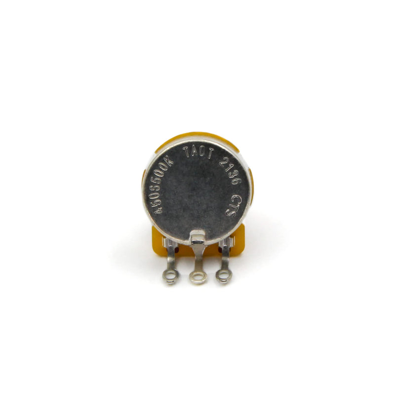 (4) TAOT CTS 500K SHORT SPLIT Shaft Potentiometers + (2) Orange Drop .022/400v Capacitors for Electric Guitar