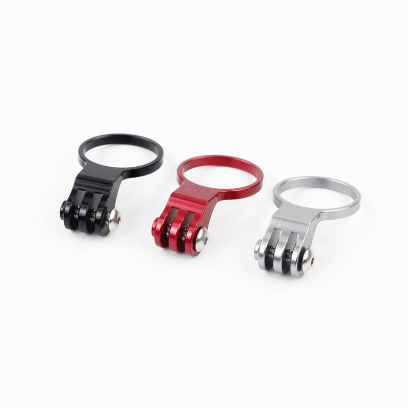 Silverock Bike Camera Stem Mount Light Holder 1-1/8 28.6mm for GoPro Camera Flashlight black