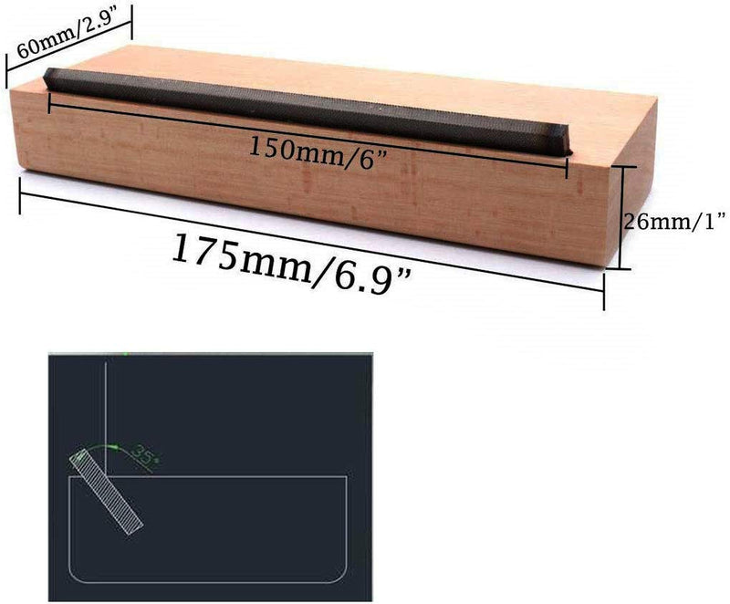 Liyafy Guitar Fret File Edge Sanding Leveling File Luthier Tool Flat