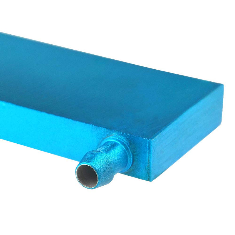 BXQINLENX Aluminum Water Cooling Block for CPU Graphics Radiator Heatsink 40x 120X12mm Blue