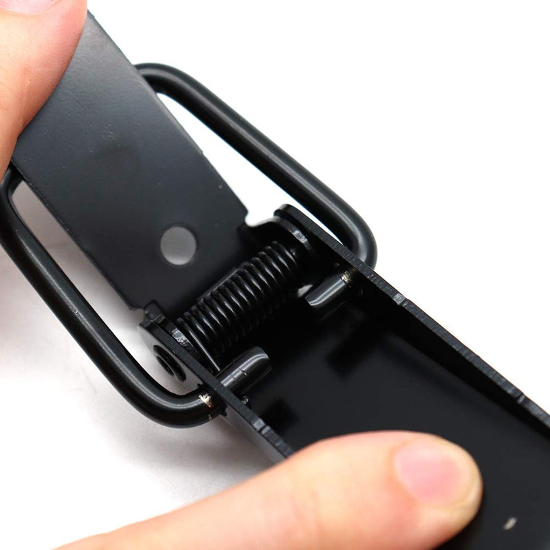 Rannb Large Toggle Latch Spring Loaded Hasp Latch for Trunk, Box, and Chest - Pack of 4 Extra Large Size No Padlock Hole