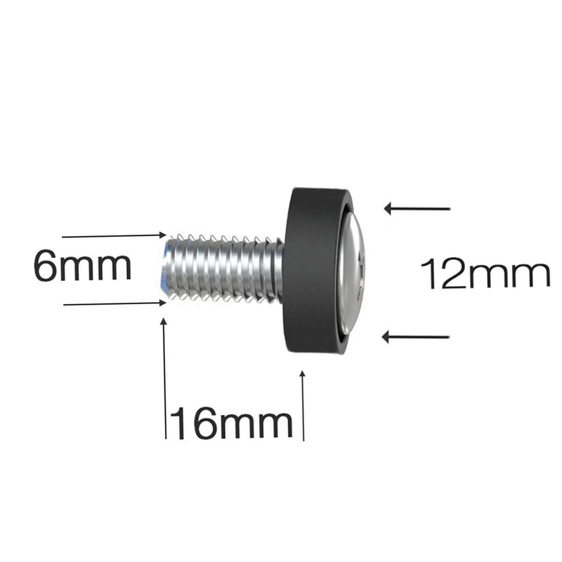 [AUSTRALIA] - Lancher 20-Pack M6 x 16mm Screws and Cage Nuts for Server Shelf Cabinets Rack Mount Screw cage nut 20-Pack M6 screw cage nut 