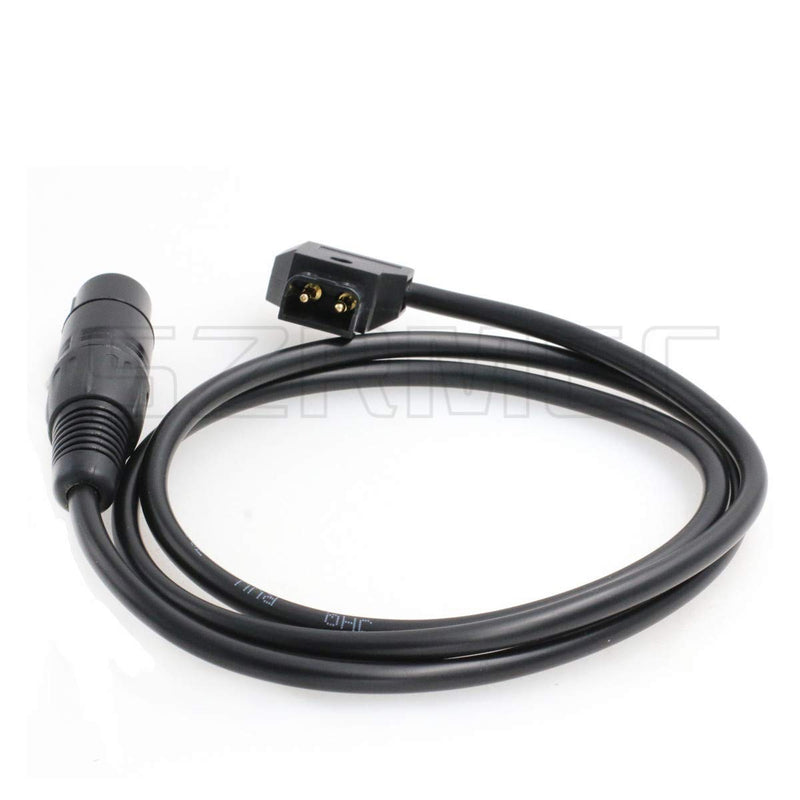 SZRMCC XLR 4 Pin to D-tap Power Cable for DSLR Camcorder Practilite 602 LED Light for Sony F55 SXS Camera Monitor (Straight Cable) Straight Cable