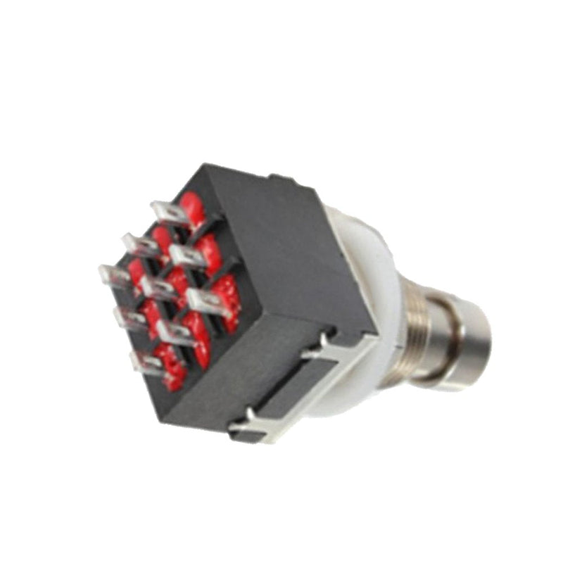 ESUPPORT 3PDT 9 Pins Box Stomp Guitar Effect Pedal Foot Switch True Bypass Metal Pack of 10