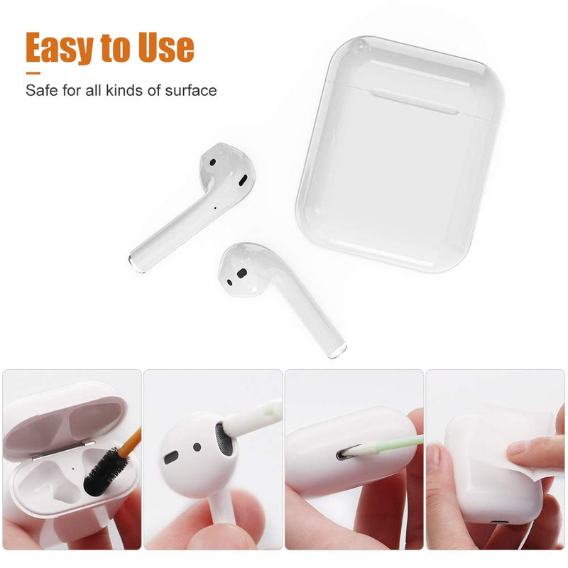Phone Cleaning Kit, airpod Cleaner kit Screen Cleaner Kit with Cleaning Swabs for Smartphones, Cameras, Keyboards, Headphones and Tablets, Compatible with AirPods Pro/AirPods 2/AirPods 1