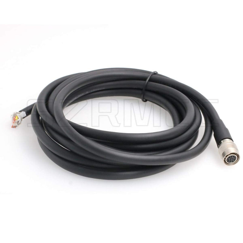 SZRMCC Hirose 12 pin Female to Open end Shield I/O and Power Cable for Basler Sony AVT GIGE Cameras (Straight, 3m) Straight